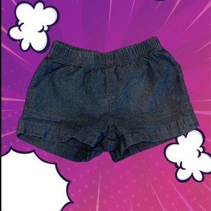 CARTERS DARK NAVY BLUE COMFY SHORTS FOR ACTIVE KIDS SIZE 0-3 MONTHS